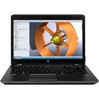 HP Zbook 14 Core i7 4500U 4rth Gen. Black